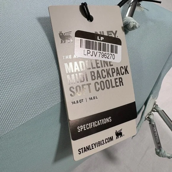 Stanley Madeleine Midi Backpack Soft Cooler 14L Light Blue NEW - Picture 10 of 12